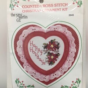 Vintage Cross Stitch Christmas Ornament Kit NEW